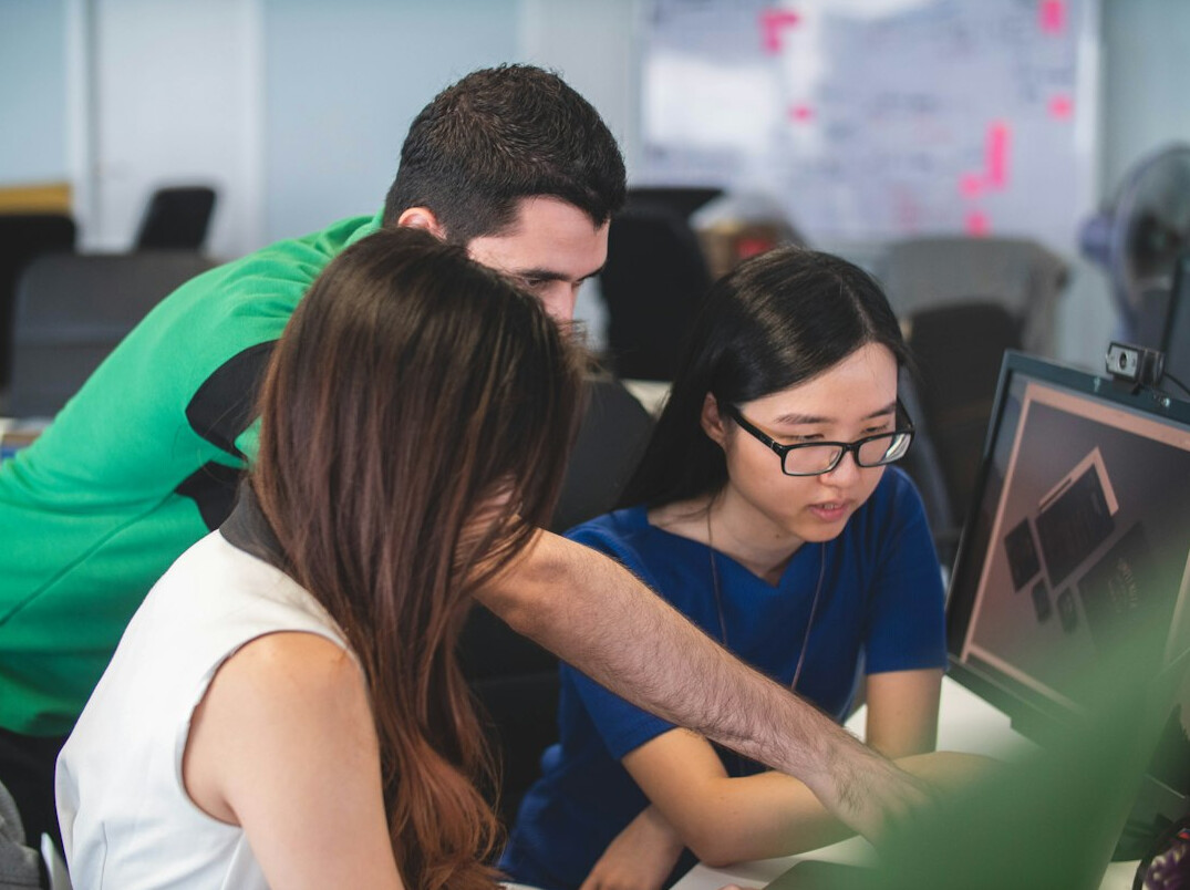group of developers collaborating