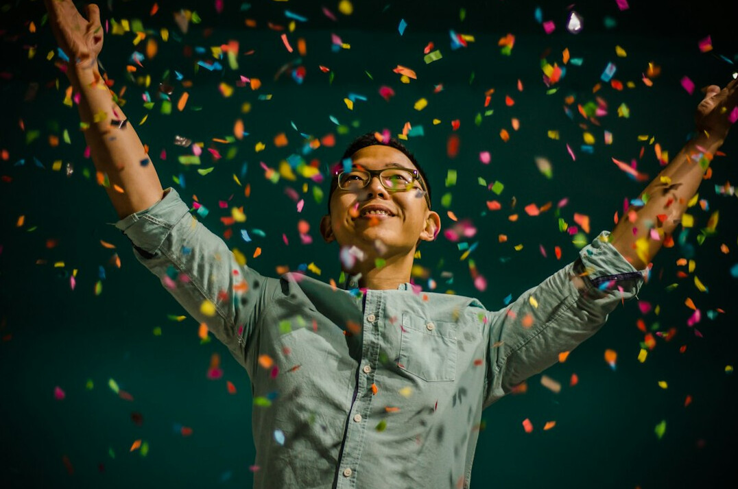 successful career change celebration