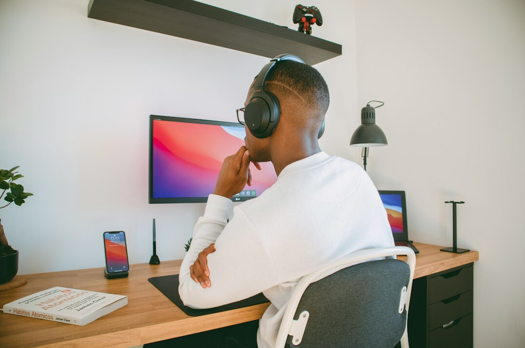 developer working remotely